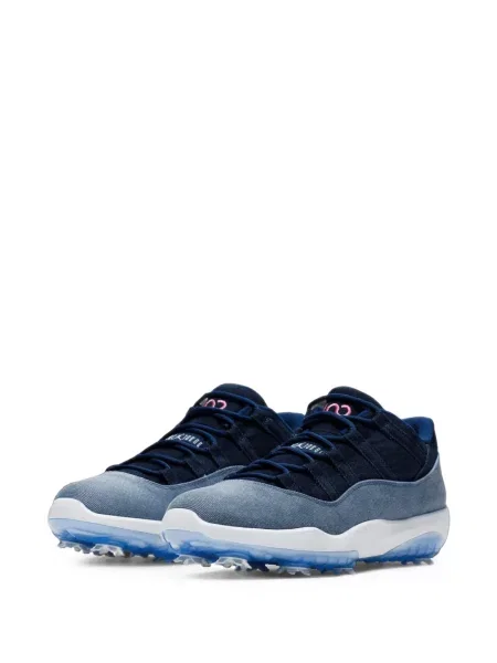 Ретро маратонки Jordan 11 Retro с връзки с дантела синьо