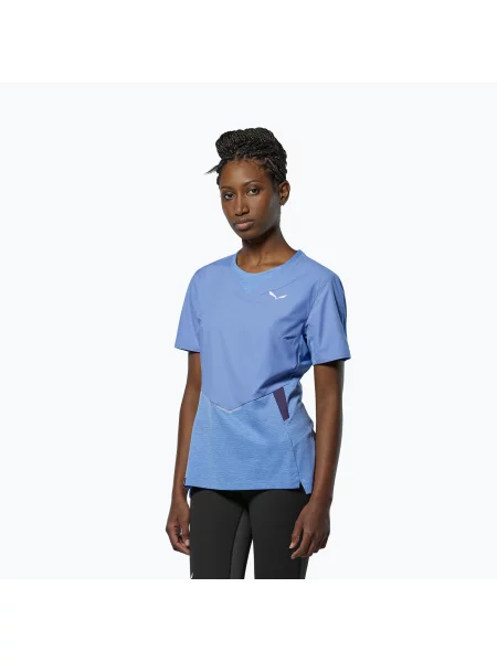 Tricou pentru femei Salewa Pedroc Dry Wind morning blue albastru