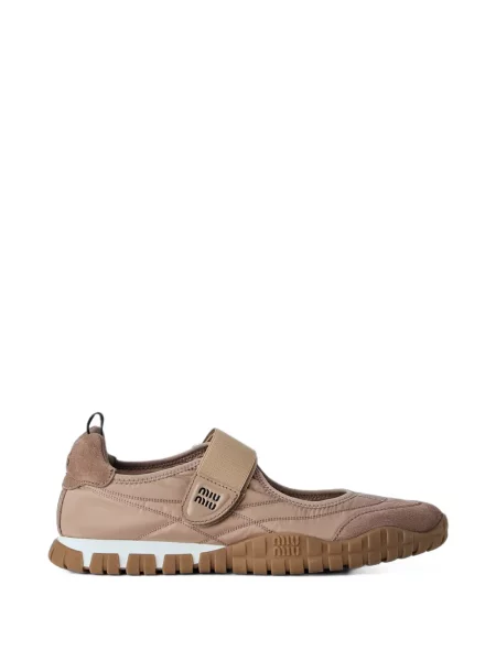 Sneakerși Miu Miu plasă cu bretele