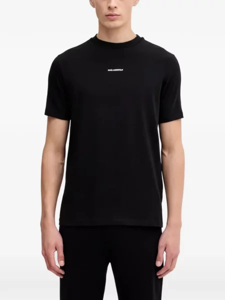 Scurt tricou Karl Lagerfeld cu imagine negru