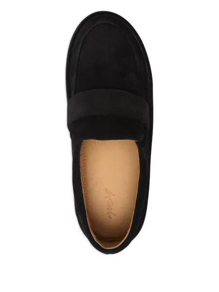 Semišové loafers Marsèll bez podpatku černé