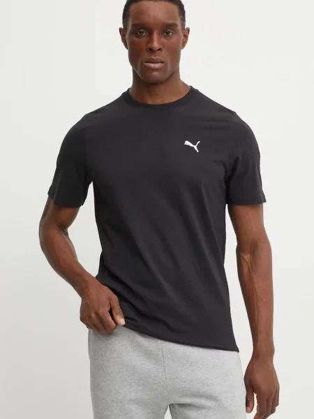 Puma Tričko Essential Logo čierna