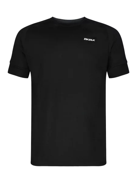 SikSilk Tricou Tech negru alb