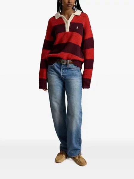 Велурени бягане с яка чорапи Polo Ralph Lauren синьо