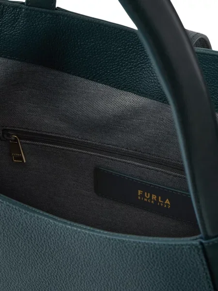 Geantă shopper Furla din piele verde
