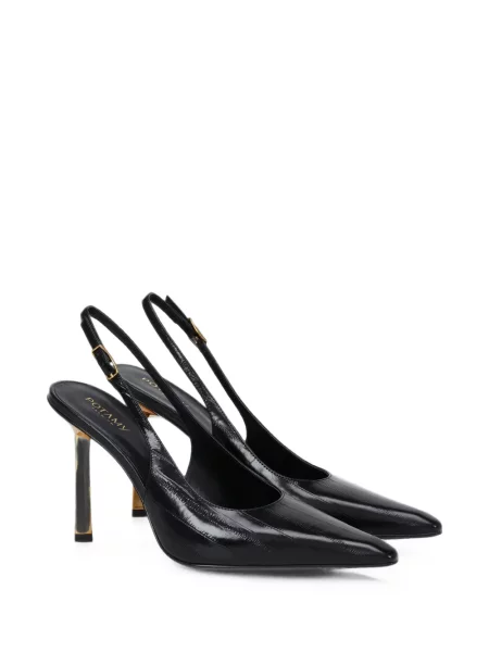 Pantofi cu toc Potamy slingback negru