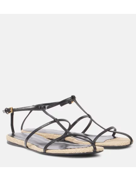 Sandale Khaite din piele negru