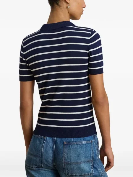 Ριγέ polo Lauren Ralph Lauren μπλε