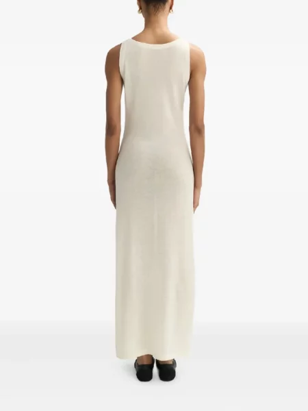 Rochie maxi Soft Goat de costum alb