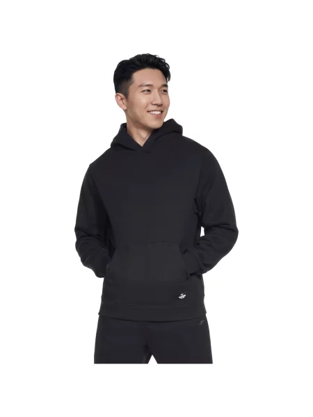 Hanorac cu glugă Skechers negru
