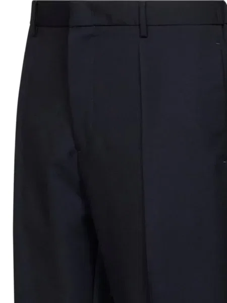 Pantaloni Jil Sander conici albastru