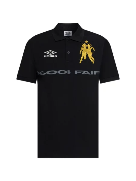 Polo Umbro cu broderie negru
