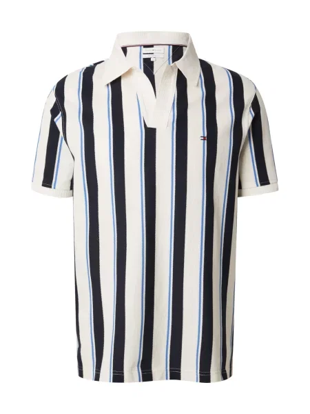 TOMMY HILFIGER Tricou Classic albastru / bleumarin alb