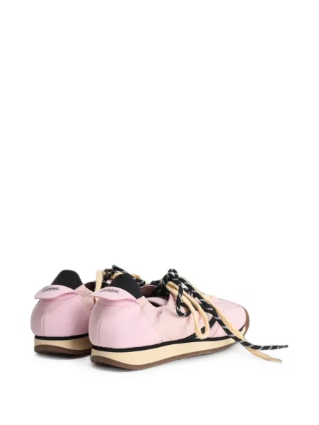 Sneakers Puraai με δαντέλα με αυτόγραφο ροζ