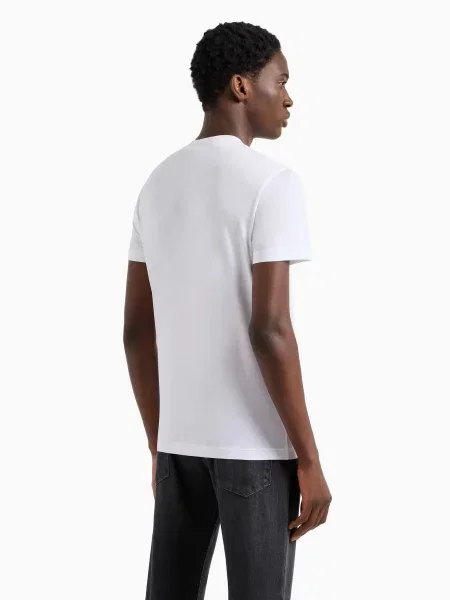 Футболка Emporio Armani из лиоцела белая