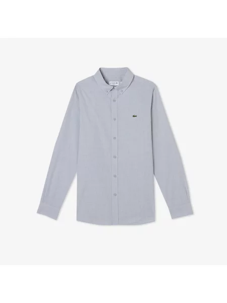 Lacoste Koszula Slim Fit szara