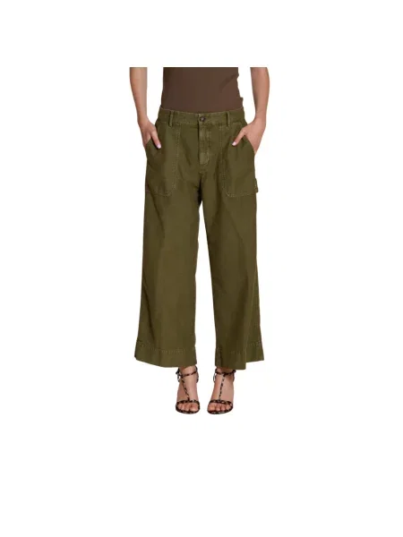 Spodnie cargo Mason's zielone
