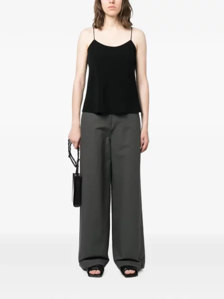Top The Row cu bretele negru