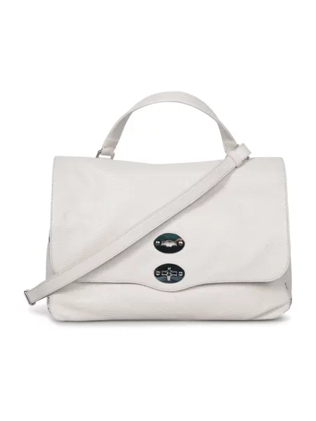 Torebka skórzana Zanellato skórzana biała