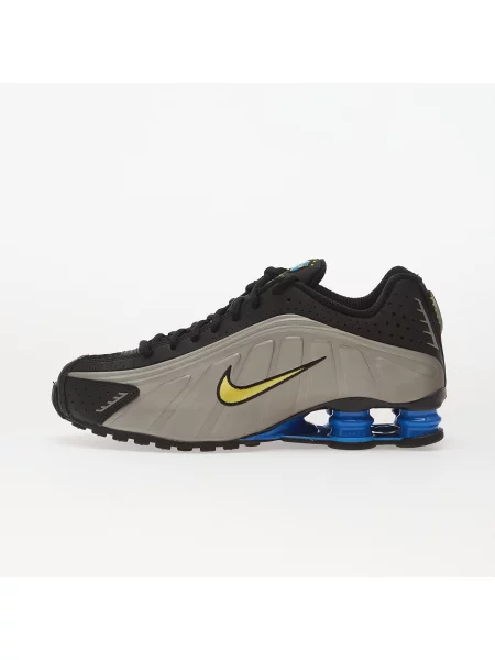 Sneakers Nike Shox R4 Black/ Canary-Mtlc Pewter-Lt Photo Blue EUR negru