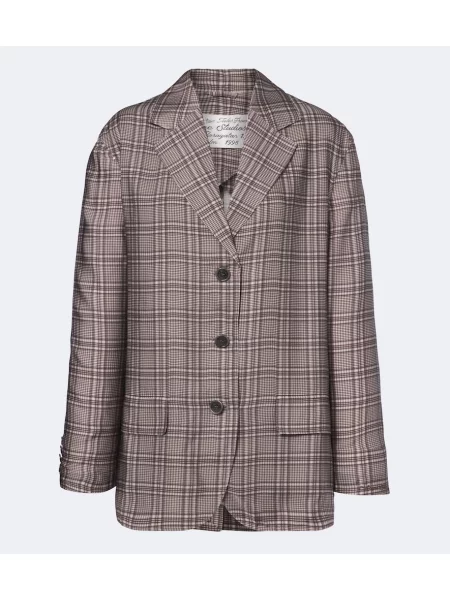 Sacou Acne Studios în carouri gri