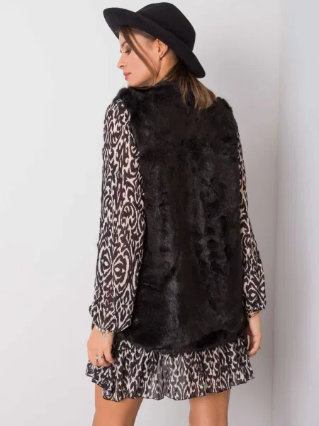 Vestă Fashionhunters negru