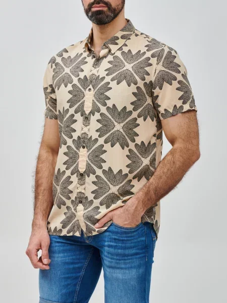 Рубашка Guess бежевая