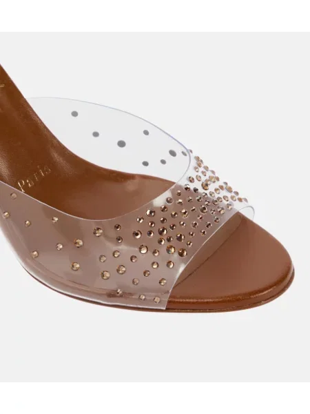 Papuci tip mules Christian Louboutin maro