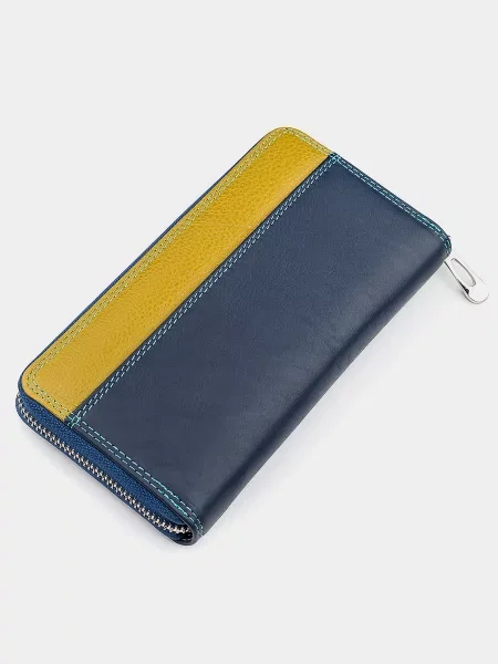 ST Leather Accessories Гаманець Шкіра синій