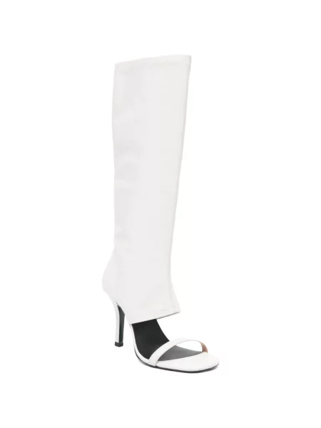 Sandale Patrizia Pepe din piele alb