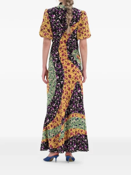 Rochie maxi La Doublej de costum galben