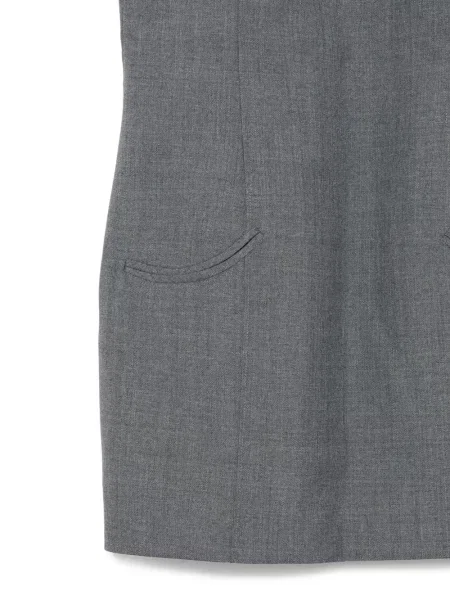 Gulerat rochie Ao Yes fără mâneci gri