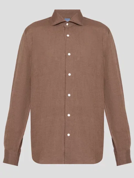 Сорочка Barba Napoli коричнева