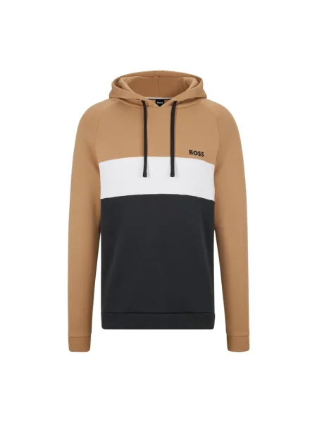 Bluza z kapturem Hugo Boss z kapturem beżowa