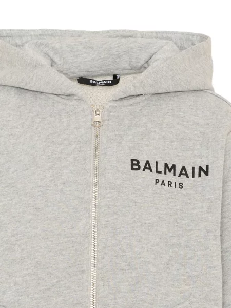 Dětska mikina s kapucí Balmain šedá
