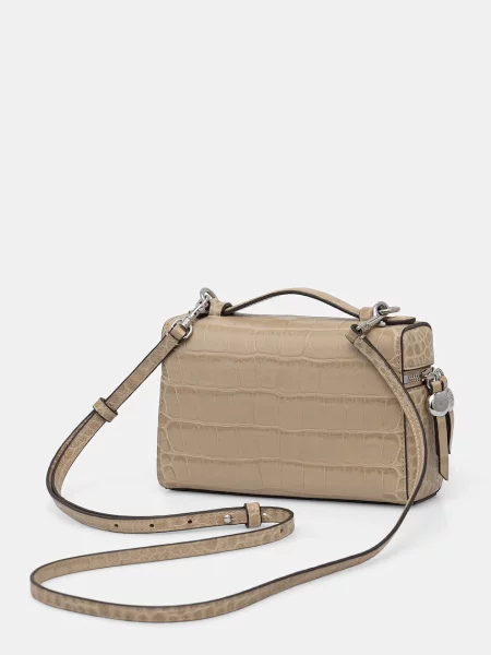 Tory Burch torebka crossbody skórzana Romy zielona