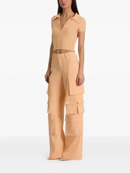 Pantaloni cargo Alice + Olivia portocaliu