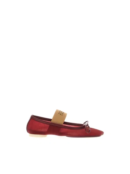 Balerinki Mm6 Maison Margiela czerwone