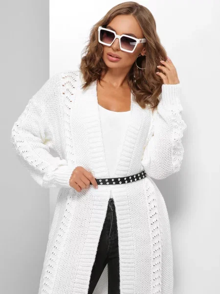 Кардиган MarSe вовна/акрил білий