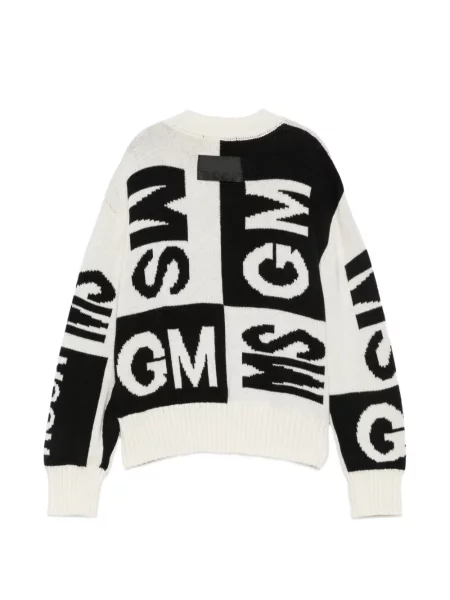 Sweter dziecięcy Msgm biały