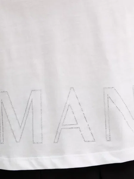 ARMANI EXCHANGE Póló ezüst fehér