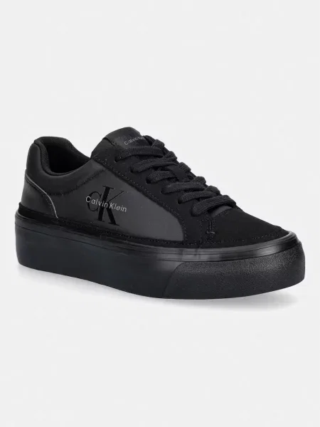 Sneakers Calvin Klein Vulc Flatf Laceup Ny-Su negru
