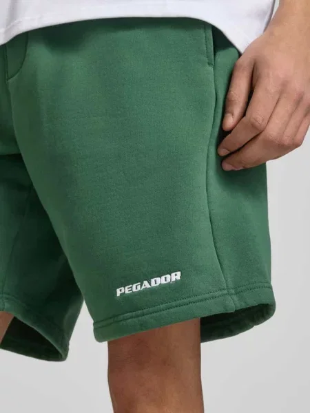 Szorty dresowe z elastycznym pasem i wyhaftowanym logo Pegador