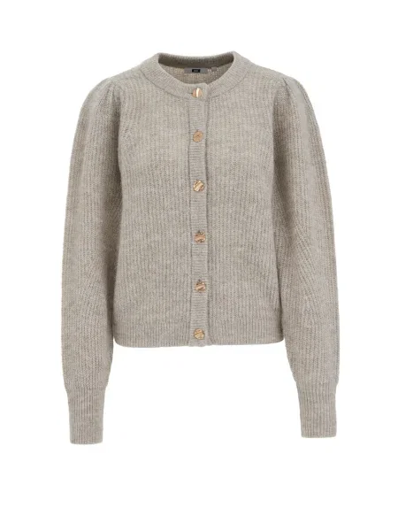 WE Fashion Geacă tricotată amestecat bej