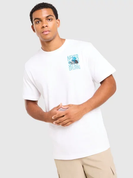 The North Face T-Shirt Relaxed Globe Font biała