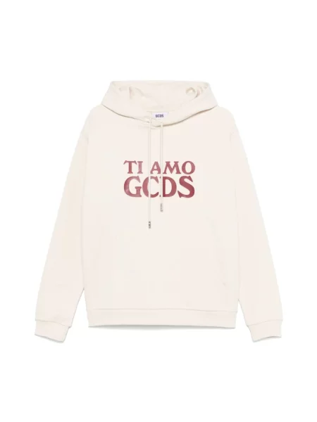 Bluza z kapturem Gcds z kapturem beżowa