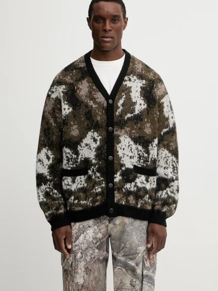 Carhartt WIP kardigan z dodatkiem wełny Merton Cardigan multicolor