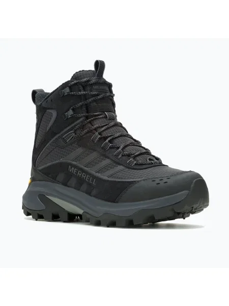 Cizme de drumeție pentru bărbați Merrell Moab Speed 2 Thermo Mid Wp triple black negru