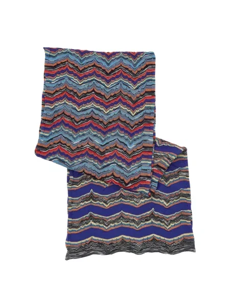 Szal Missoni z nadrukiem w geometryczne wzory