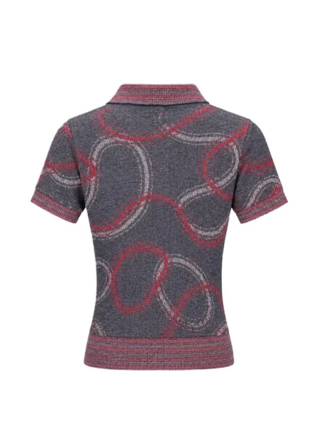 Polo majica Vivienne Westwood s printom siva